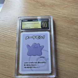 CGC Pristine 10 Ditto Pokemon Playing Cards 2019 JP Old Maid Graded - Image 1