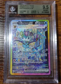 Vaporeon ex 149/131 BGS 9.5 Prismatic Evolutions SIR #149 Pokemon Card Graded - Image 1