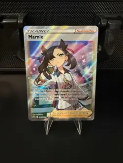 Pokemon Marnie SWSH121 Full Art Promo Holo Trainer-Supporter Card - Image 1