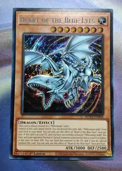 Yugioh Heart of the Blue-Eyes - ROTA-EN004 - Secret Rare - 1st Edition Near Mint - Image 1