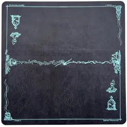Yggdrasil Materias Black/Teal M1 Cloth Play Mat Yugioh Edison - Image 1