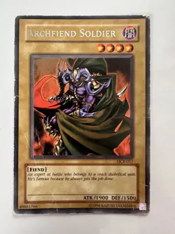 Archfiend Soldier DCR-057 Yu-Gi-Oh damaged - Image 1