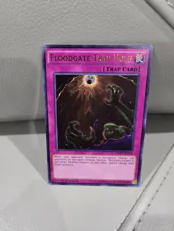 YuGiOh Floodgate Trap Hole Ultra Rare 1st Edition MP17-EN114 - Image 1