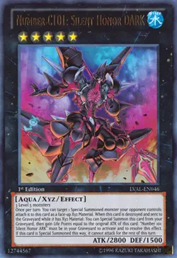 Yugioh! LP Number C101: Silent Honor DARK - LVAL-EN046 - Ultra Rare - 1st Editio - Image 1