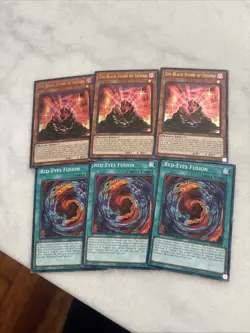Yugioh Black Stone of Legend X3 Red Eyes Fusion - Image 1