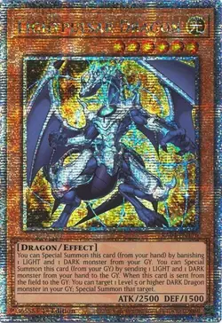 Yugioh! Lightpulsar Dragon - RA04-EN176 - Quarter Century Secret Rare - 1st Edit - Image 1