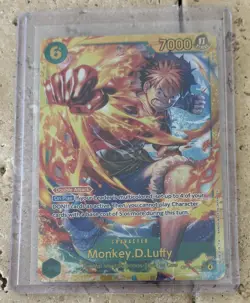 One Piece TCG Monkey.D.Luffy OP13-118 SEC Carrying on his Will NM English - Image 1