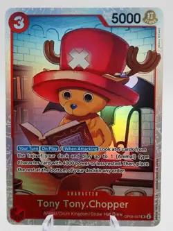Tony Tony.Chopper OP08-007 SUPER RARE (SR) One Piece Card Game NM English - Image 1