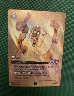 Disney Lorcana Rafiki - Ethereal Guide 208/204 Enchanted Holo EN - Image 1
