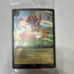 Disney Lorcana TCG Stitch - Alien Buccaneer 8/P2 EN 6 PROMO Sealed - Image 1