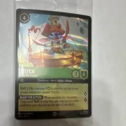 Disney Lorcana TCG Stitch - Alien Buccaneer 8/P2 EN 6 PROMO Sealed - Image 2