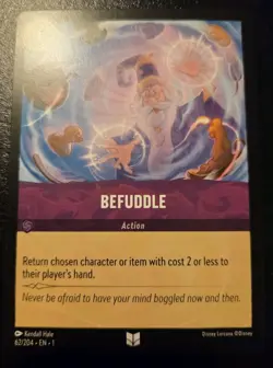Befuddle 62/204 Uncommon The First Chapter Disney Lorcana TCG - Image 1