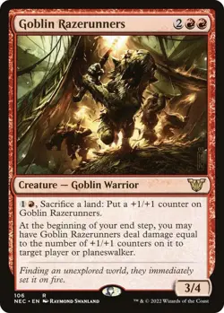 🔥MTG Goblin Razerunners - Commander: Kamigawa: Neon Dynasty (NEC) NEAR MINT🔥 - Image 1