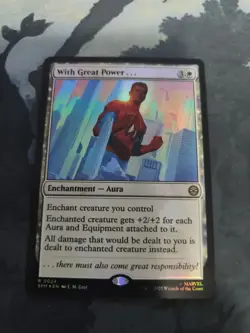 MTG FOIL With Great Power... English SPM - Image 1