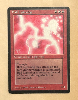 Ball Lightning The Dark Heavy Play/Moderate Play MTG Magic the Gathering (2) - Image 1