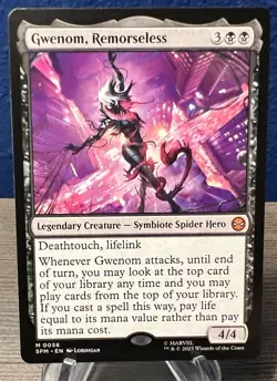 MTG Marvel’s Spider-Man - Gwenom, Remorseless - SPM Mythic M 0056 NM - Image 1