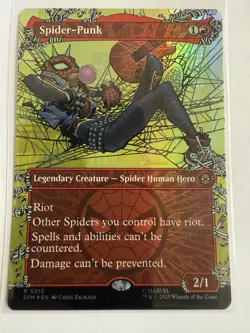 MTG Spider-Punk 0210 Foil (Borderless) Marvel's Spider-Man NM SPM - Image 1