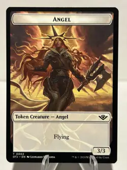 Angel // Plot Double-Sided Token 2 // 20 T Outlaws of Thunder Junction NM MTG - Image 1