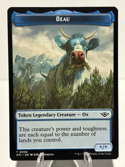 Beau // Plot Double-Sided Token 6 // 20 T Outlaws of Thunder Junction NM MTG - Image 1