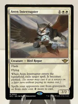 Aven Interrupter 4 R Outlaws of Thunder Junction NM MTG - Image 1