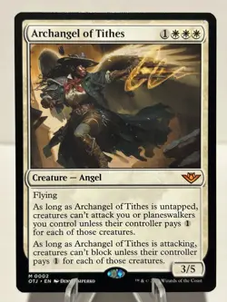 Archangel of Tithes 2 M Outlaws of Thunder Junction NM MTG - Image 1