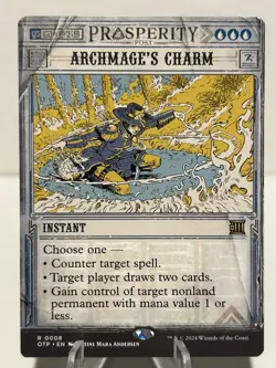 Archmage's Charm 8 R Outlaws of Thunder Junction: Breaking News NM MTG - Image 1