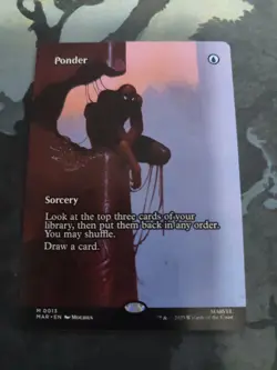 MTG Marvel Spider-Man Ponder Borderless Foil - Image 1