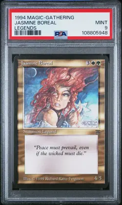JASMINE BOREAL Legends PSA 9 Vintage MTG [Nostalgium] - Image 1