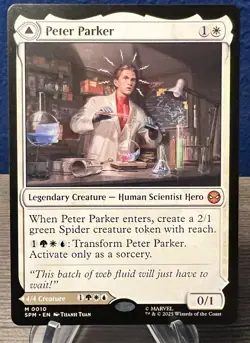 MTG Peter Parker Amazing Spider-Man Mythic M 0010 SPM Marvel's Spider-Man NM - Image 2