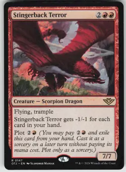 MTG Stingerback Terror 147 Outlaws of Thunder Junction R Normal NM - Image 1
