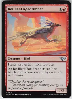 MTG Resilient Roadrunner 141 Outlaws of Thunder Junction U Normal NM - Image 1