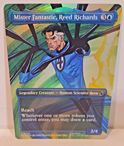 Mister Fantastic, Reed Richards Full Art Foil Marvel Magic the Gathering NM MTG - Image 1