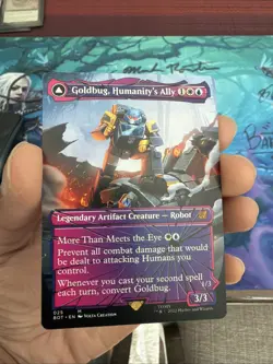 Magic MTG - Goldbug, Humanity's Ally (Shattered Glass) - UB: Transformers - Image 1