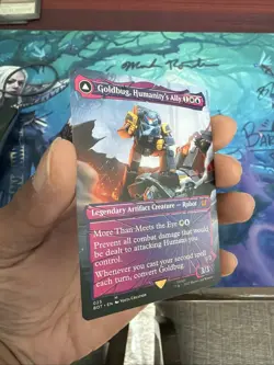 Magic MTG - Goldbug, Humanity's Ally (Shattered Glass) - UB: Transformers - Image 2