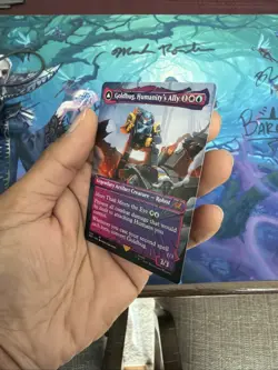 Magic MTG - Goldbug, Humanity's Ally (Shattered Glass) - UB: Transformers - Image 3