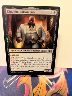 MTG Kingpin, Wilson Fisk #0661 Foil Rare Commander: Marvel Super Heroes (MSC) - Image 1