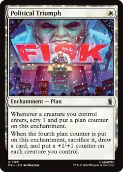 NM Political Triumph , MTG, Super Heroes, Magic the Gathering, 31 Super Heroes - Image 1