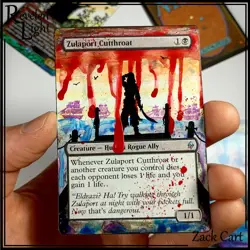 Zulaport Cutthroat Altered Art Hand Painted MTG Alter - Magic - Revelen's Light - Image 1