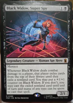 2026 MTG MARVEL SUPERHEROES #0089 BLACK WIDOW, SUPER SPY - Image 1