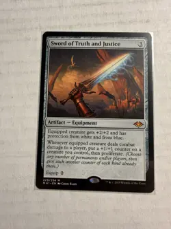 MTG Sword of Truth and Justice MH1 229/254 Modern Horizons Mythic NM - Image 1