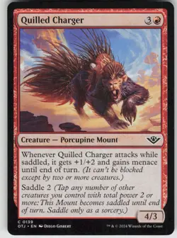 MTG Quilled Charger 139 Outlaws of Thunder Junction C Normal NM - Image 1
