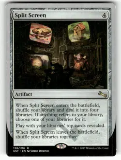 Split Screen 158 Rare Unstable Magic: The Gathering Lightly Played - Image 1
