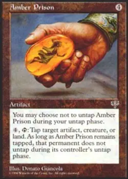 MTG - Amber Prison - Mirage - LP, English Magic FLAT RATE SHIP - Image 1