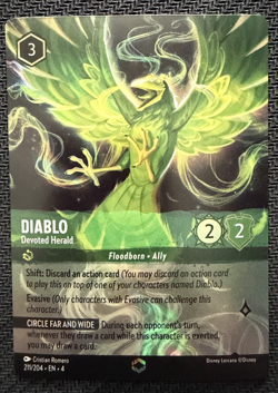 Lorcana - Diablo, Devoted Herald - 211/204 - Enchanted - Ursula's Return - NM - Image 1