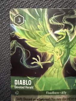 Lorcana - Diablo, Devoted Herald - 211/204 - Enchanted - Ursula's Return - NM - Image 4