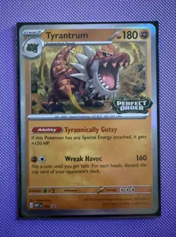 Pokemon TCG *Stamped* Tyrantrum Holo Promo 066 Perfect Order | Near Mint - Image 1