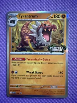 Pokemon TCG *Stamped* Tyrantrum Holo Promo 066 Perfect Order | Near Mint - Image 2