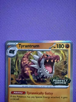 Pokemon TCG *Stamped* Tyrantrum Holo Promo 066 Perfect Order | Near Mint - Image 4