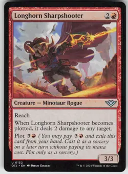 MTG Longhorn Sharpshooter 132 Outlaws of Thunder Junction U Normal NM - Image 1
