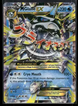 M Glalie EX 35/162 Holo EX Rare BREAKthrough Pokemon Holo Lightly Played - Image 1